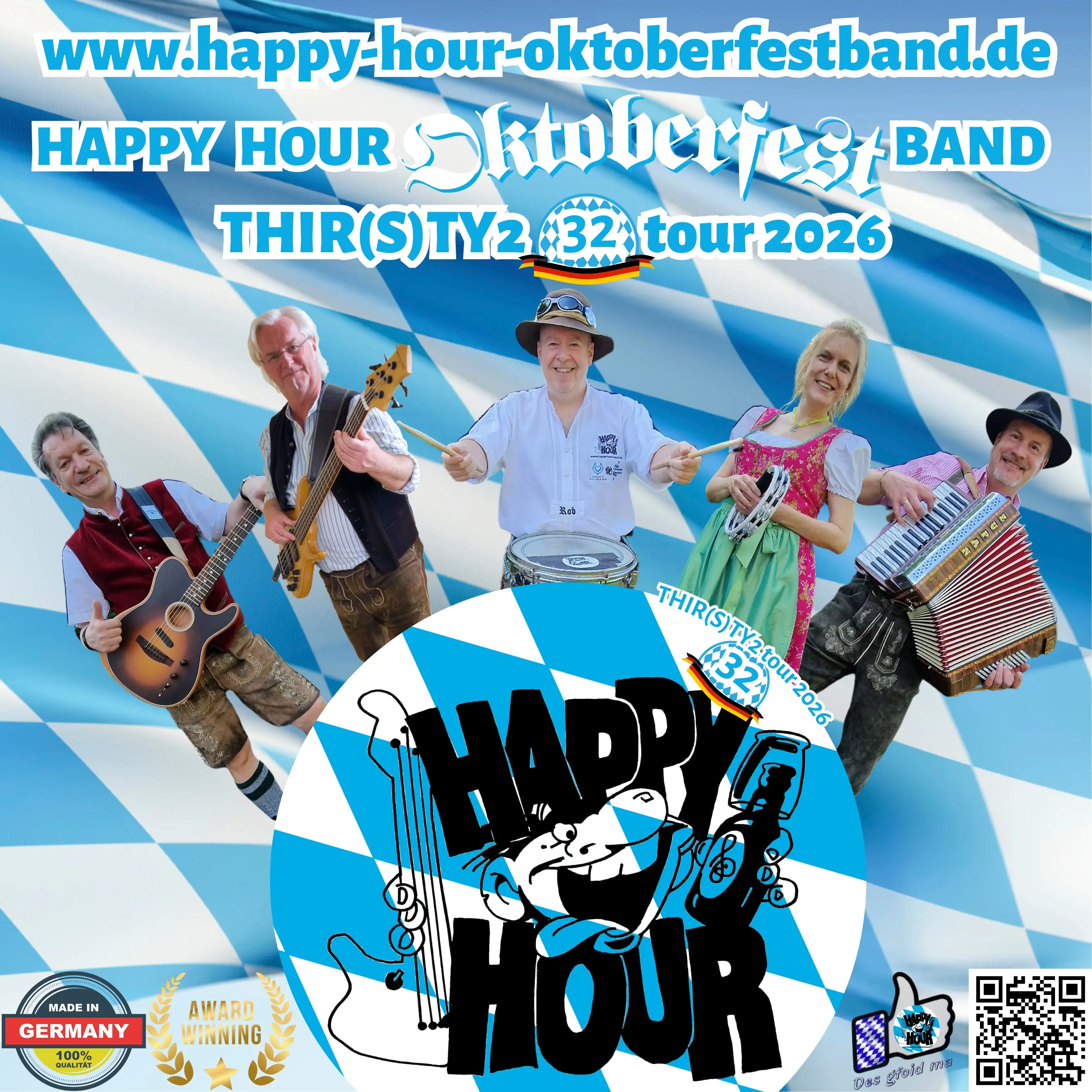 HAPPY HOUR is THE original authentic bavarian band for YOUR next special event!
