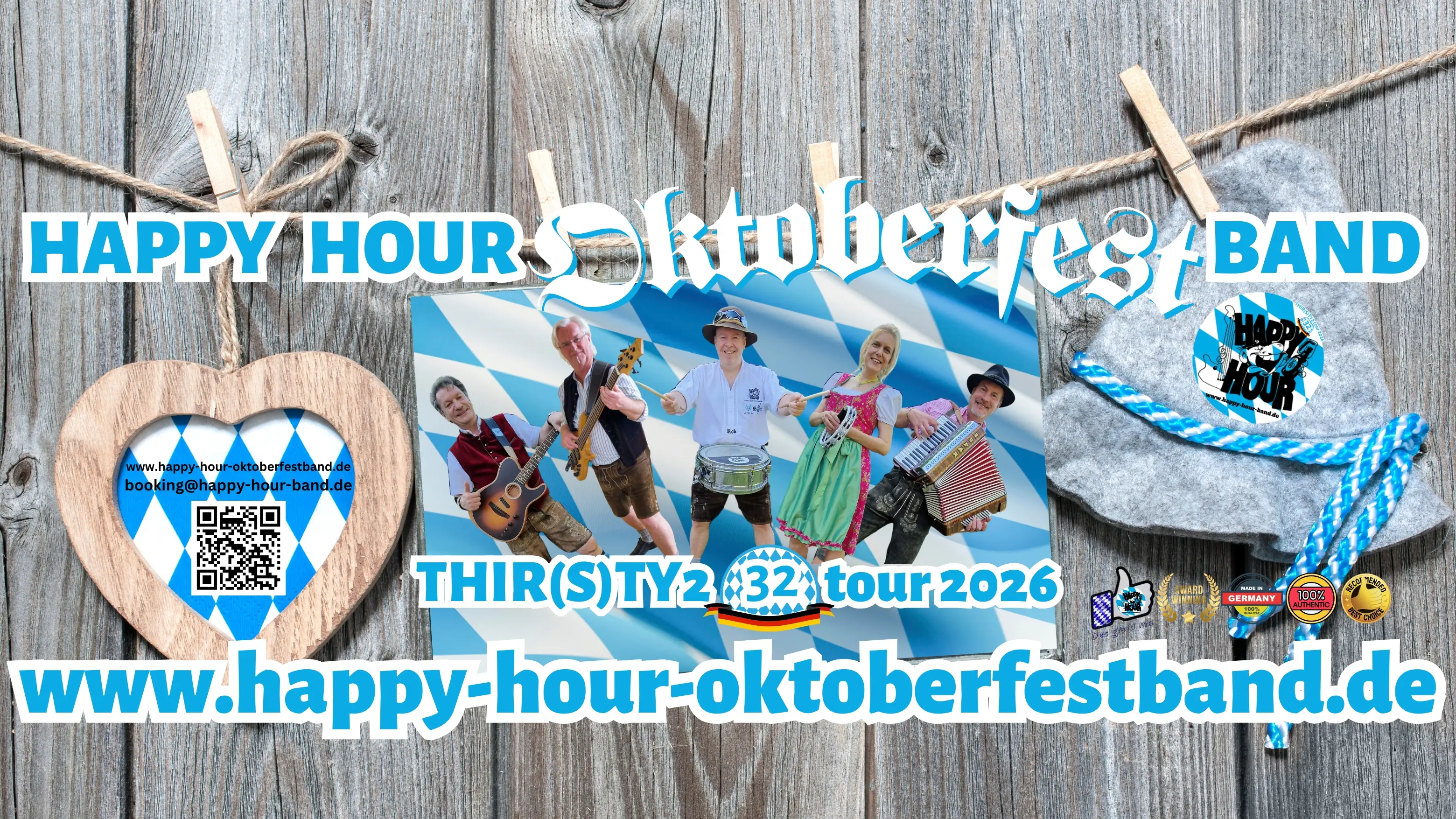 HAPPY HOUR is THE original authentic bavarian band for YOUR next special event!