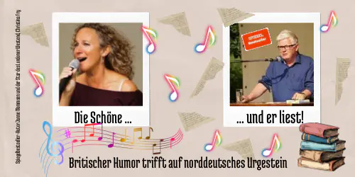Die Schöne ... und er liest! - Lesung mit Musik | Christina Fry & Janne Mommsen