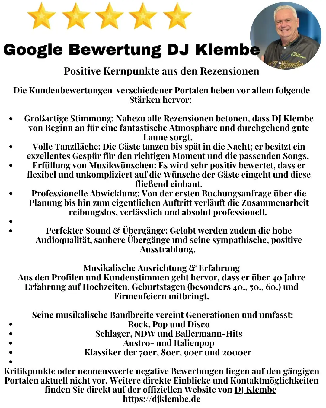 Hochzeits- und Event DJ (Hochzeiten, runde Geburtstage, Mottopartys, Firmenfeiern und Vereinsfeste